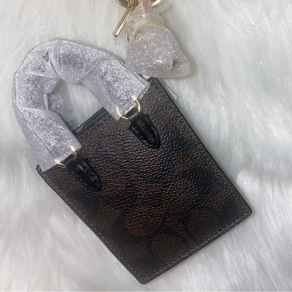 Coach North/South Mini Tote Bag Charm - Picture 10 of 10